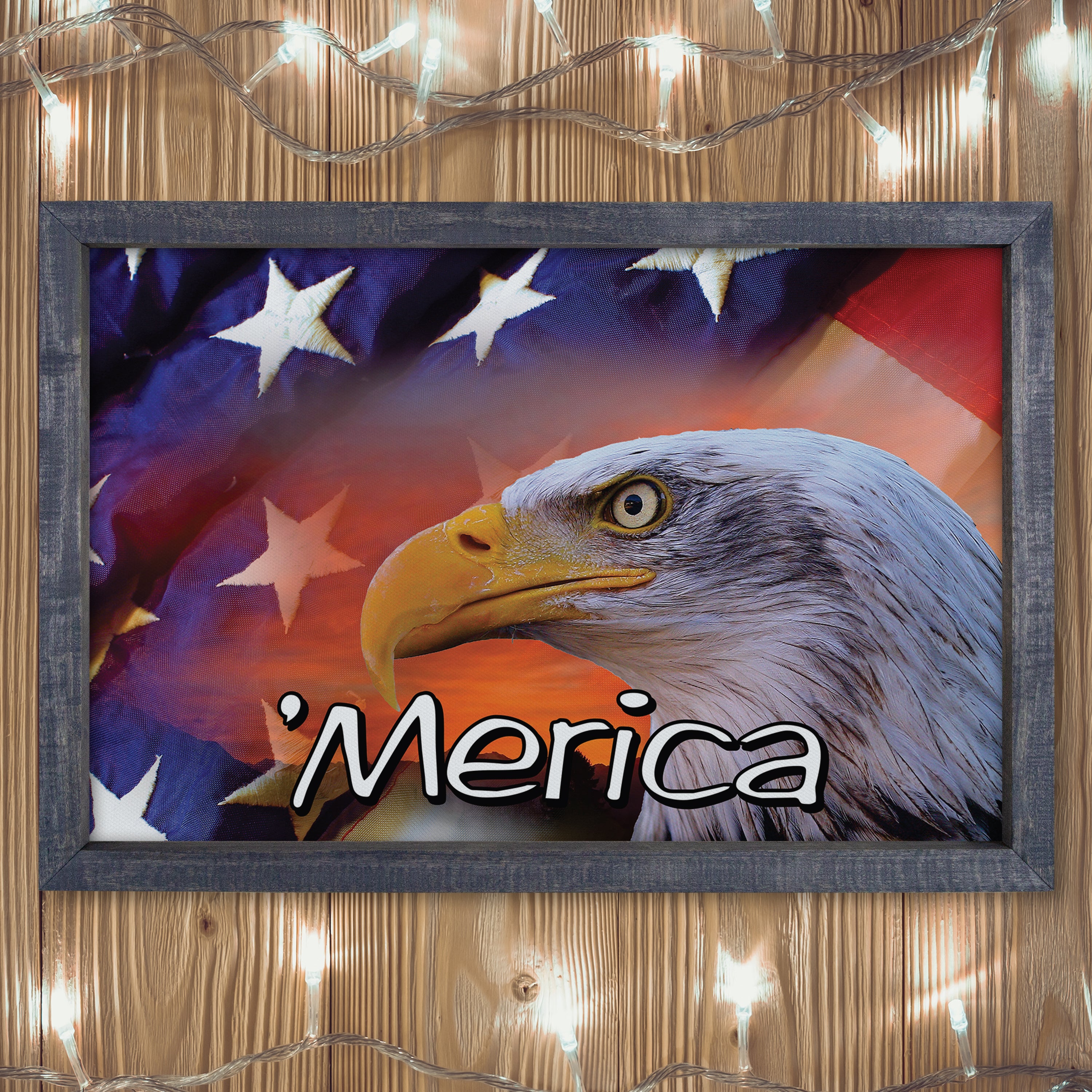 Patriotic Print - Eagle Flag 1 – Sport Woods Framery