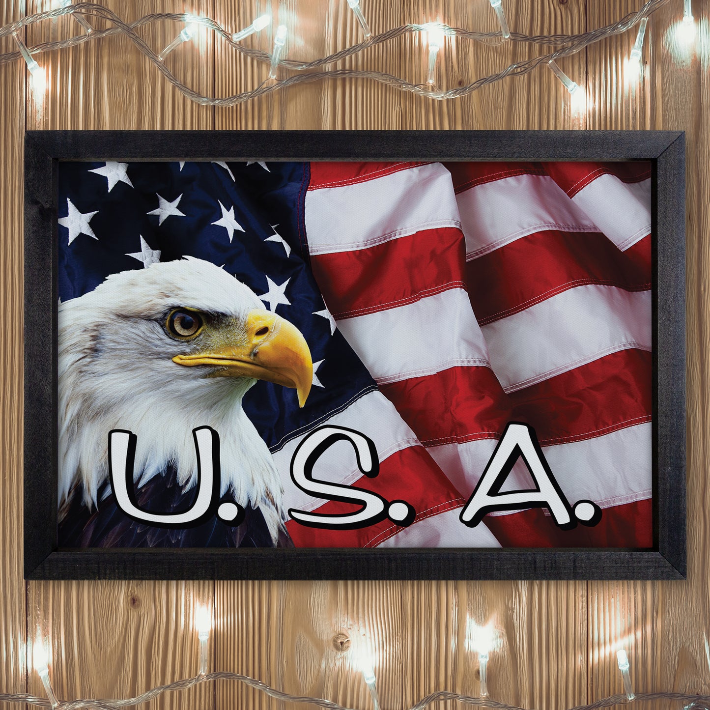 Patriotic Print - Eagle Flag 3