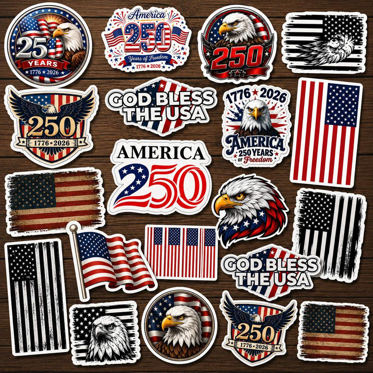 America 250 Premium Sticker Pack