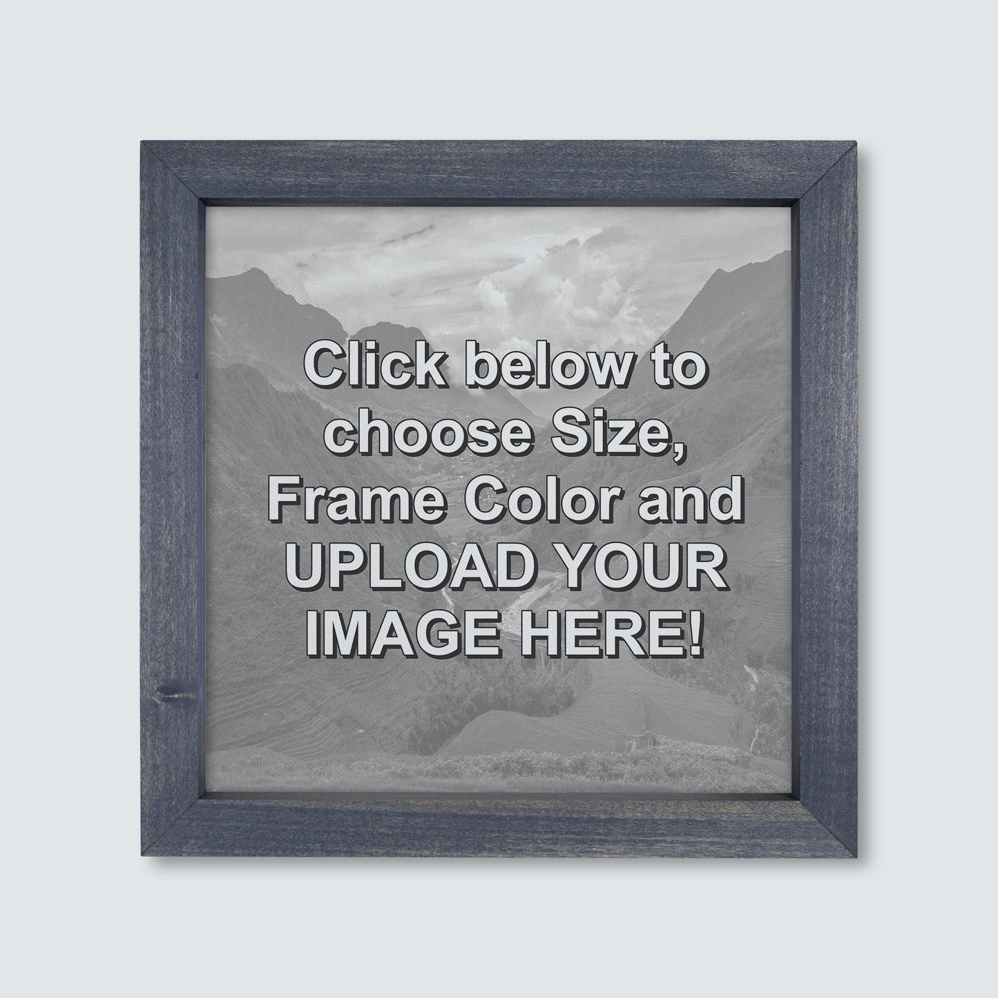 Custom Wood Framed Canvas Print
