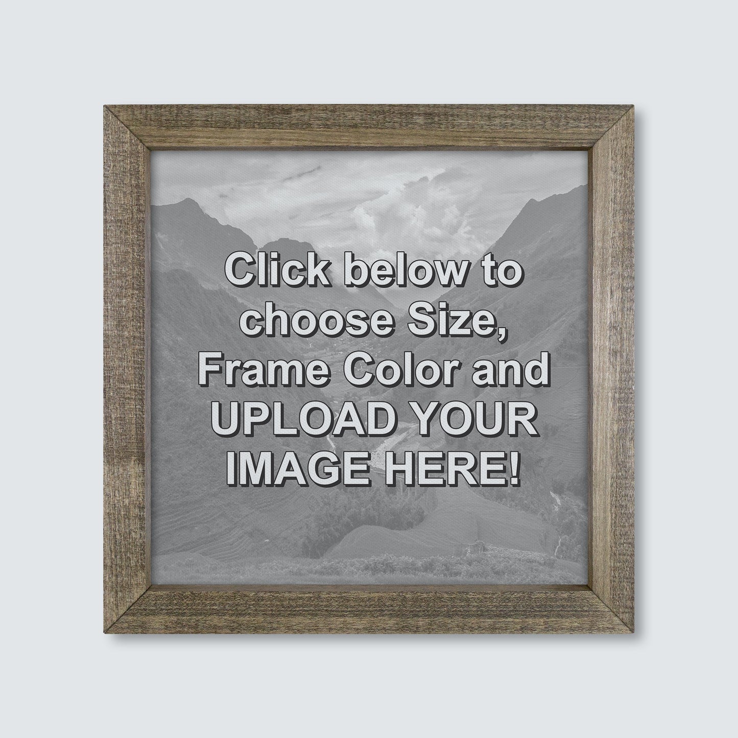 Custom Wood Framed Canvas Print