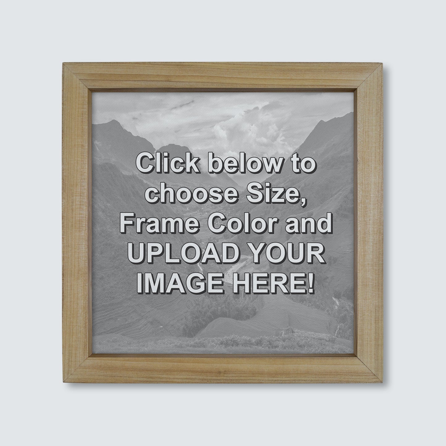 Custom Wood Framed Canvas Print