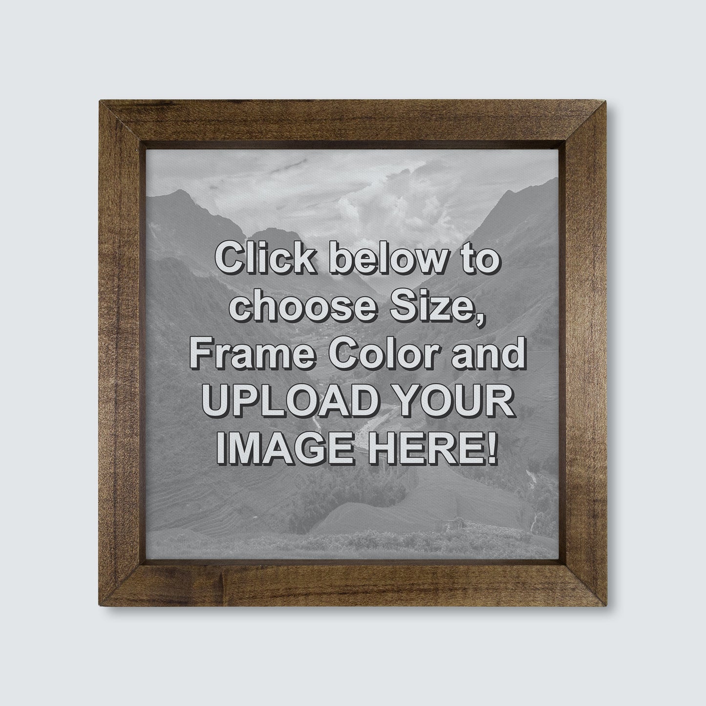 Custom Wood Framed Canvas Print