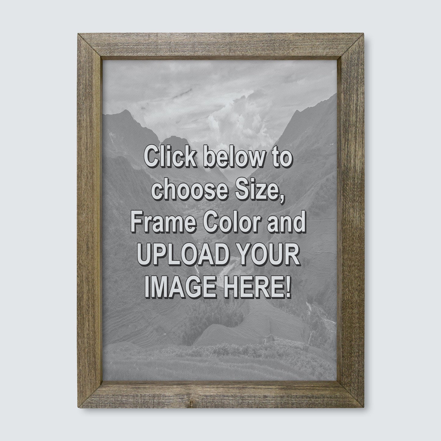 Custom Wood Framed Canvas Print