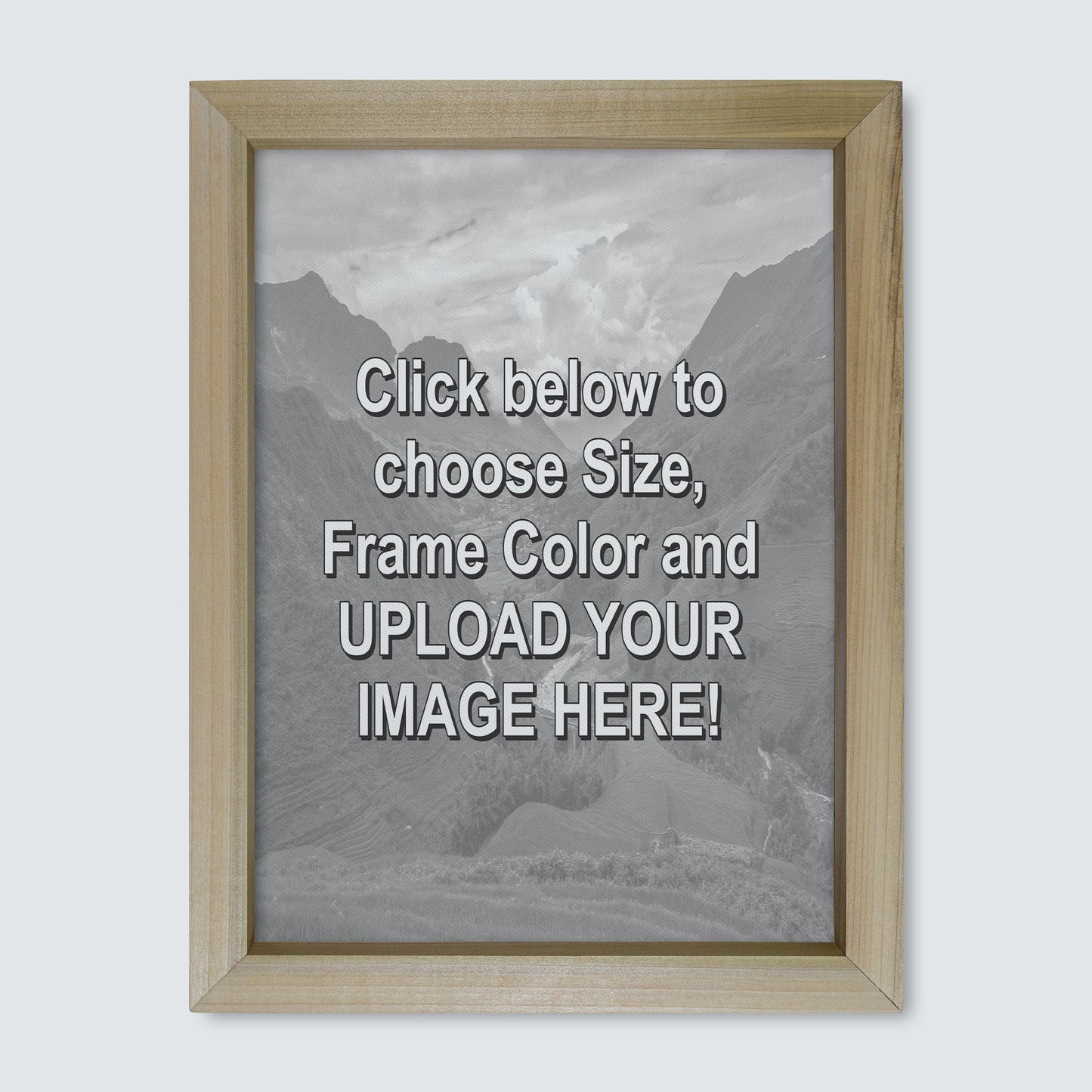 Custom Wood Framed Canvas Print