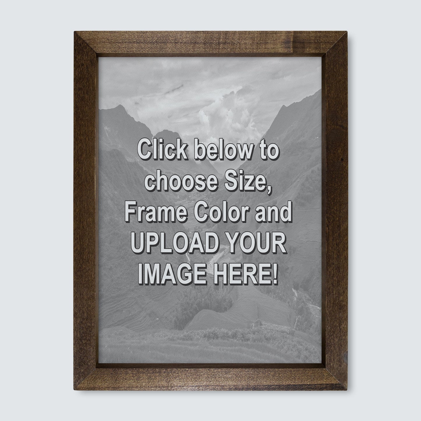 Custom Wood Framed Canvas Print
