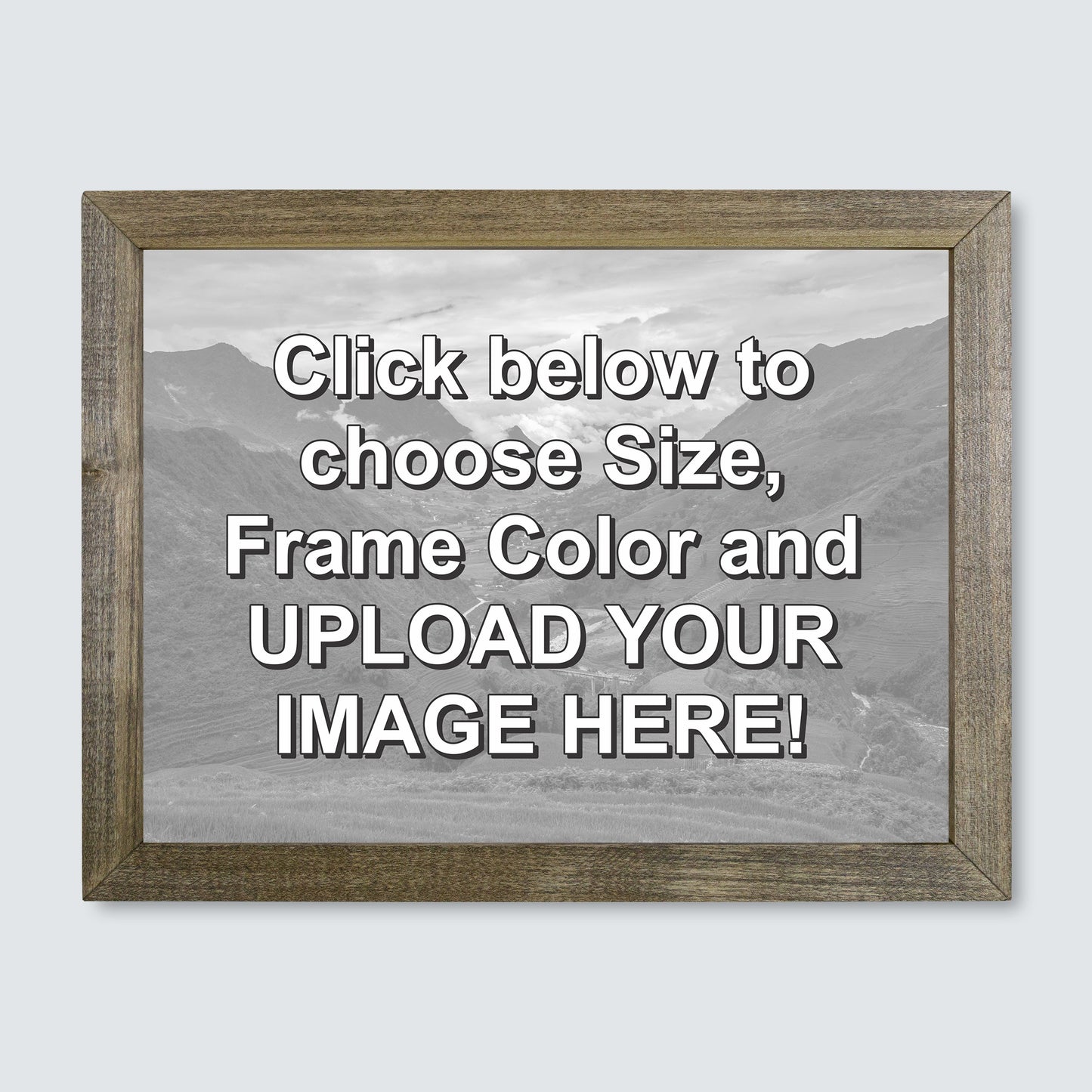 Custom Wood Framed Canvas Print
