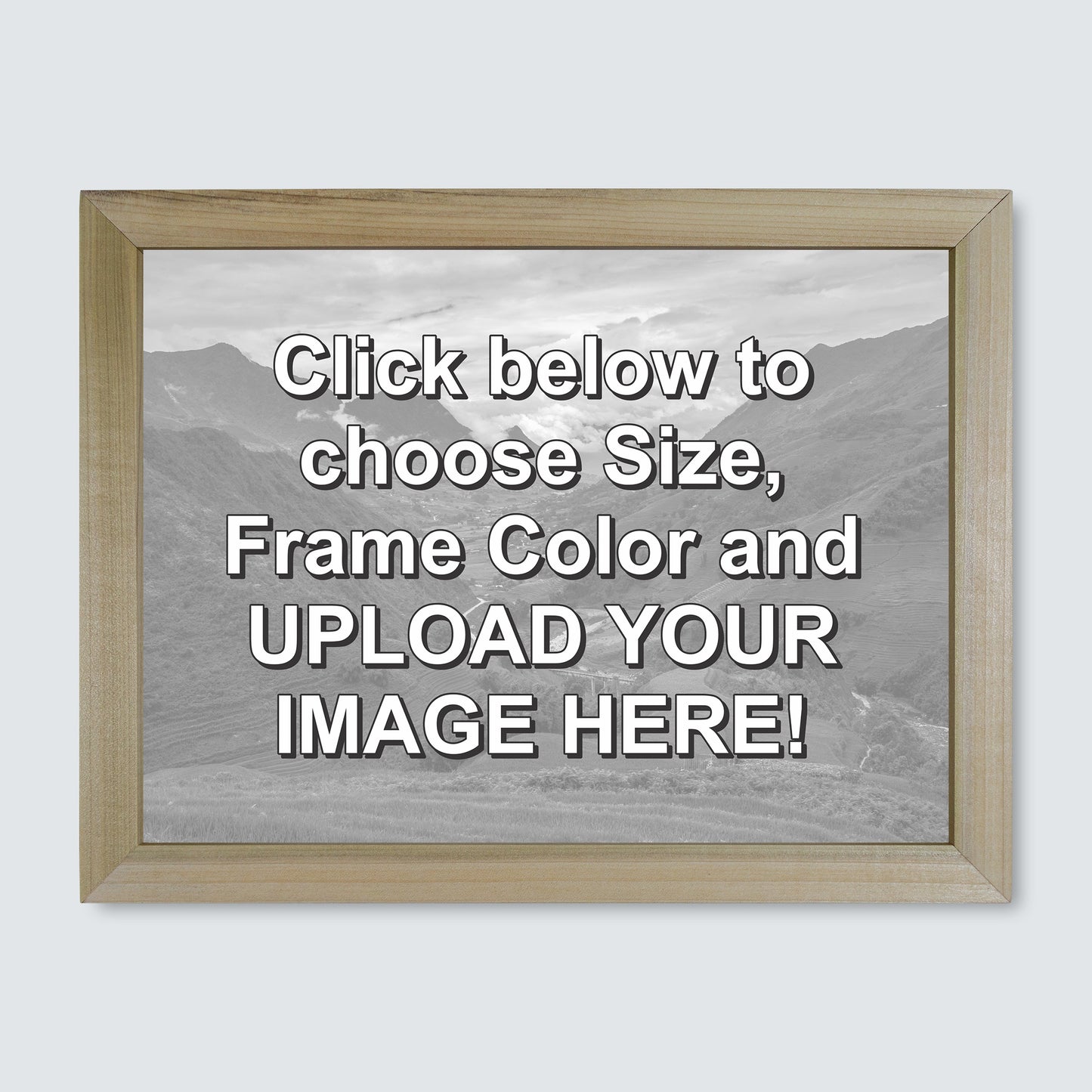 Custom Wood Framed Canvas Print