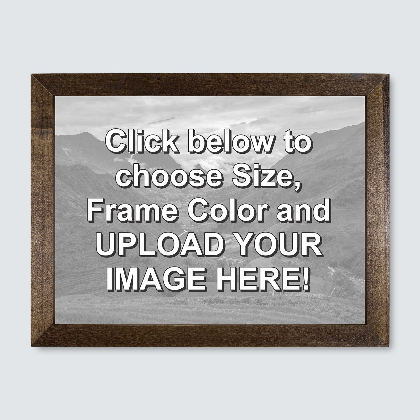 Custom Wood Framed Canvas Print