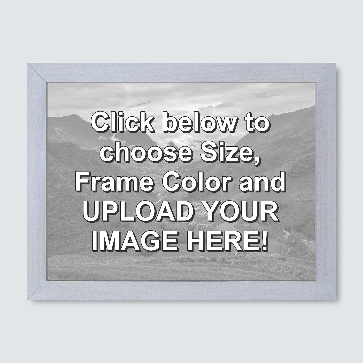 Custom Wood Framed Canvas Print