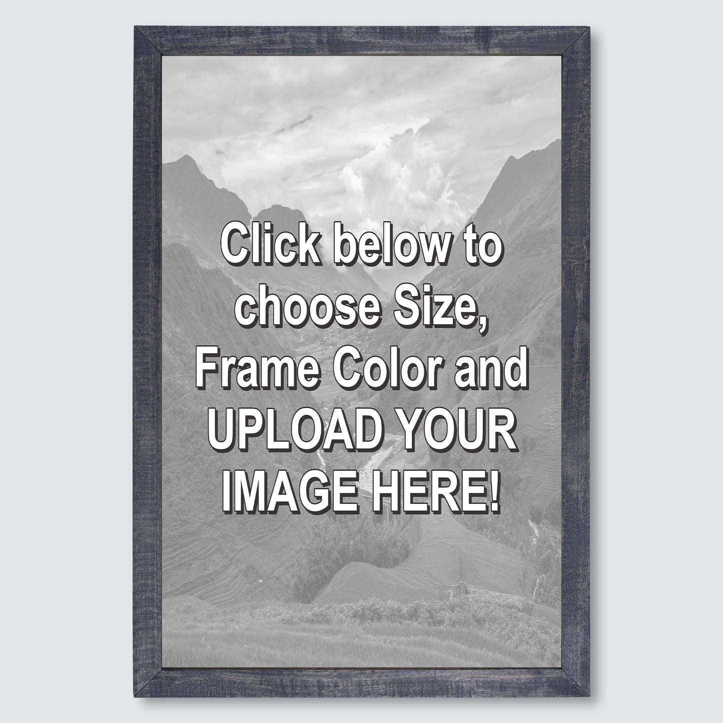 Custom Wood Framed Canvas Print