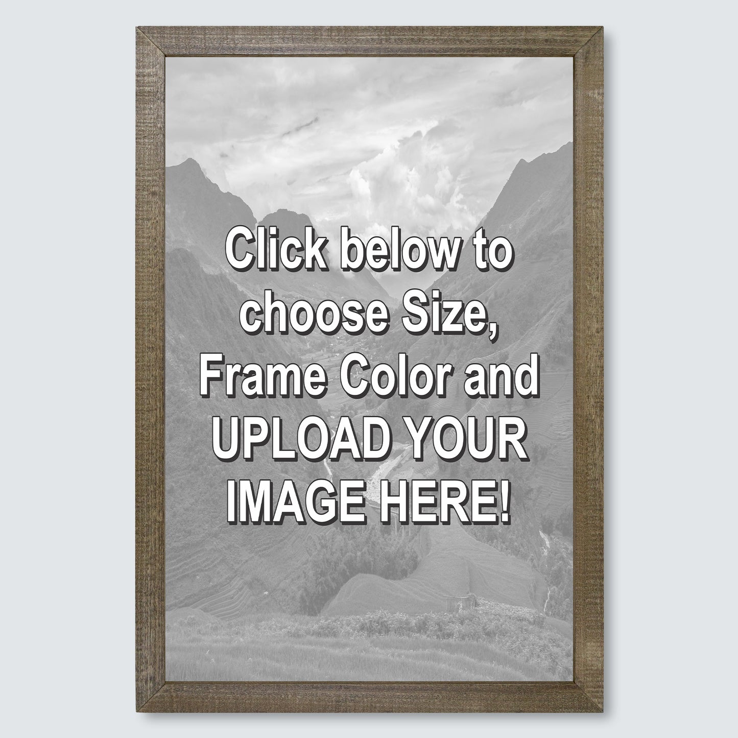 Custom Wood Framed Canvas Print