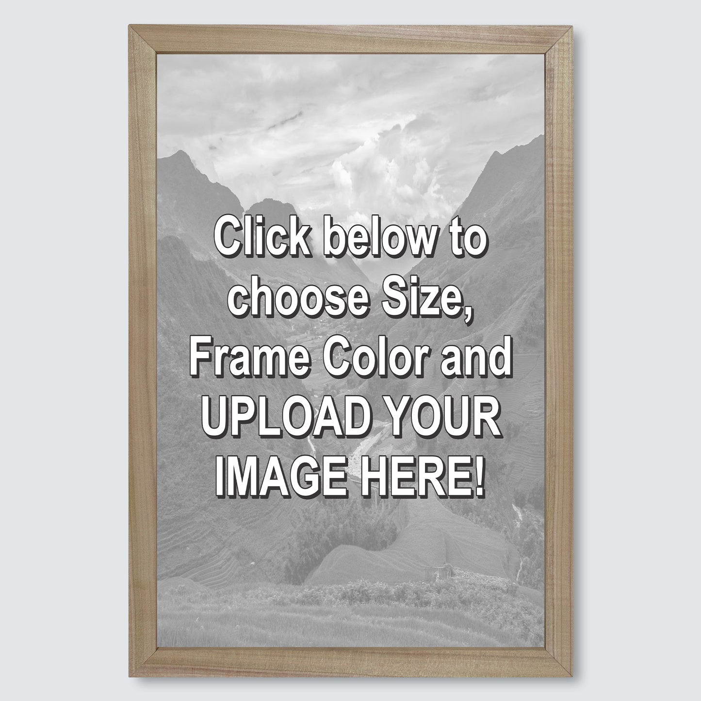 Custom Wood Framed Canvas Print