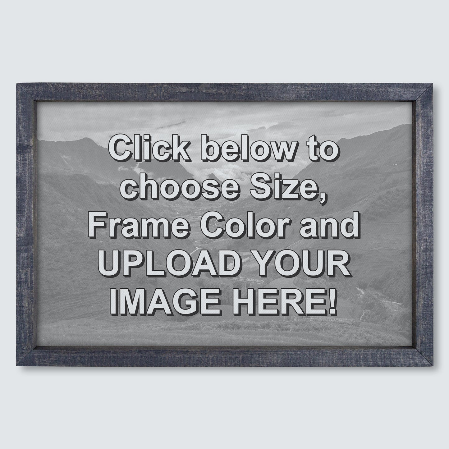 Custom Wood Framed Canvas Print