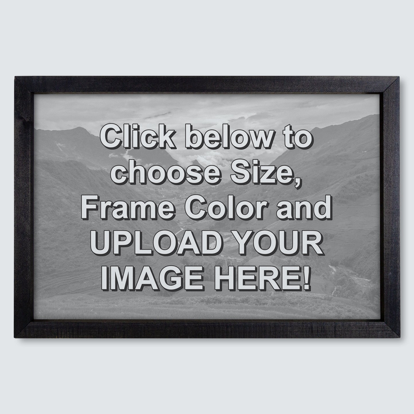 Custom Wood Framed Canvas Print