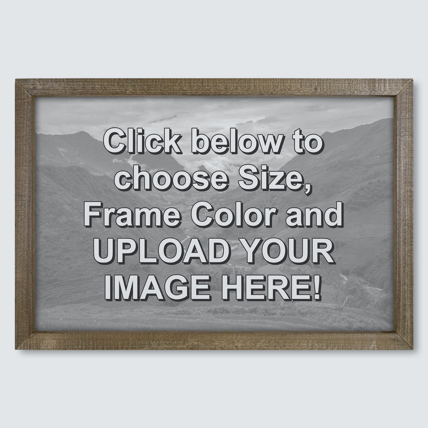 Custom Wood Framed Canvas Print