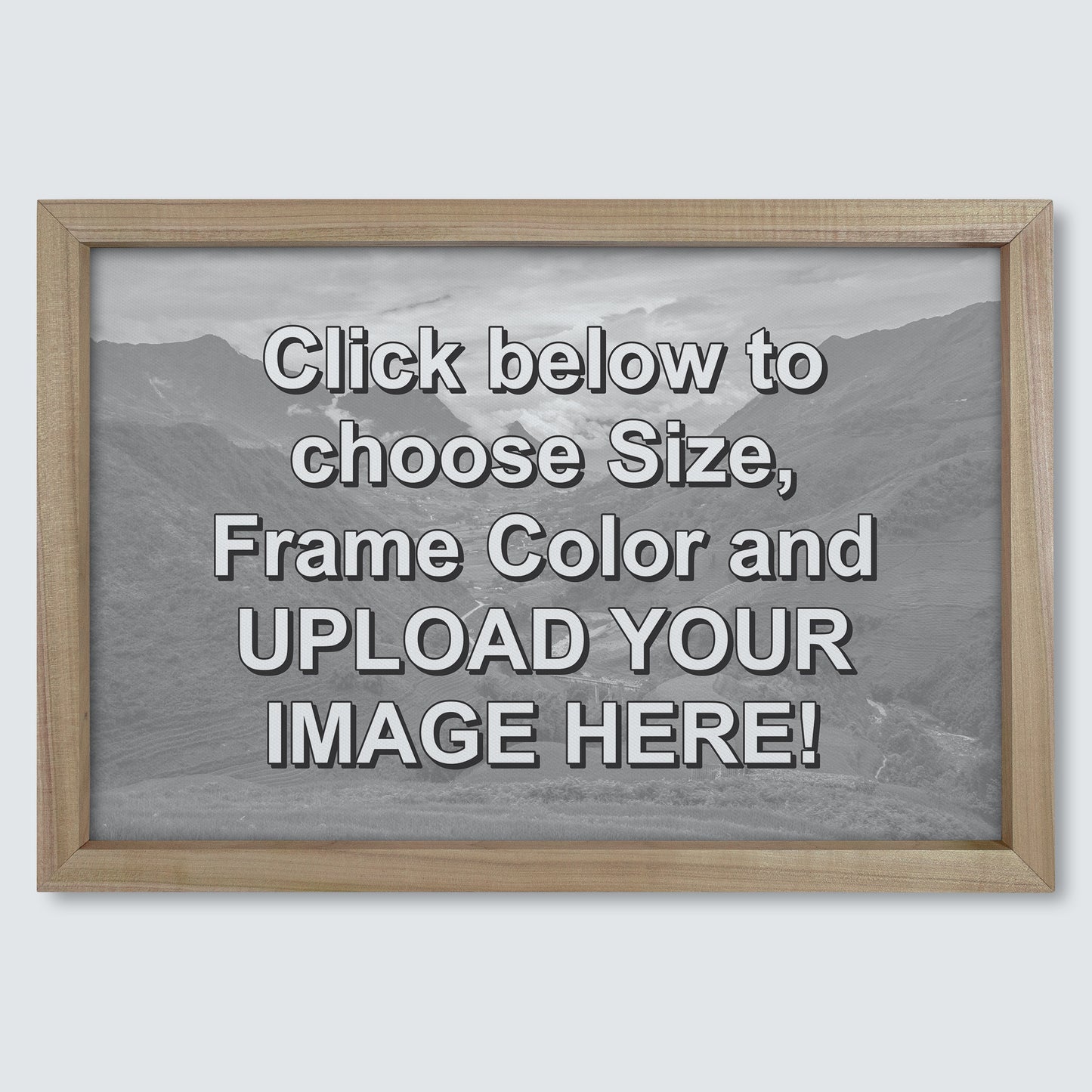 Custom Wood Framed Canvas Print