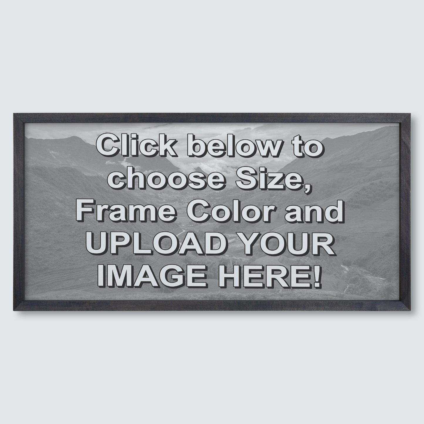Custom Wood Framed Canvas Print