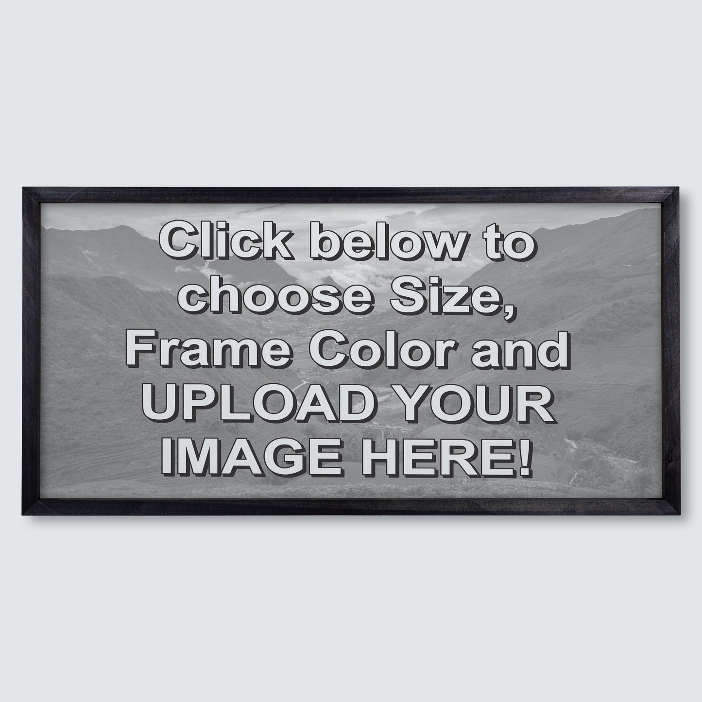 Custom Wood Framed Canvas Print