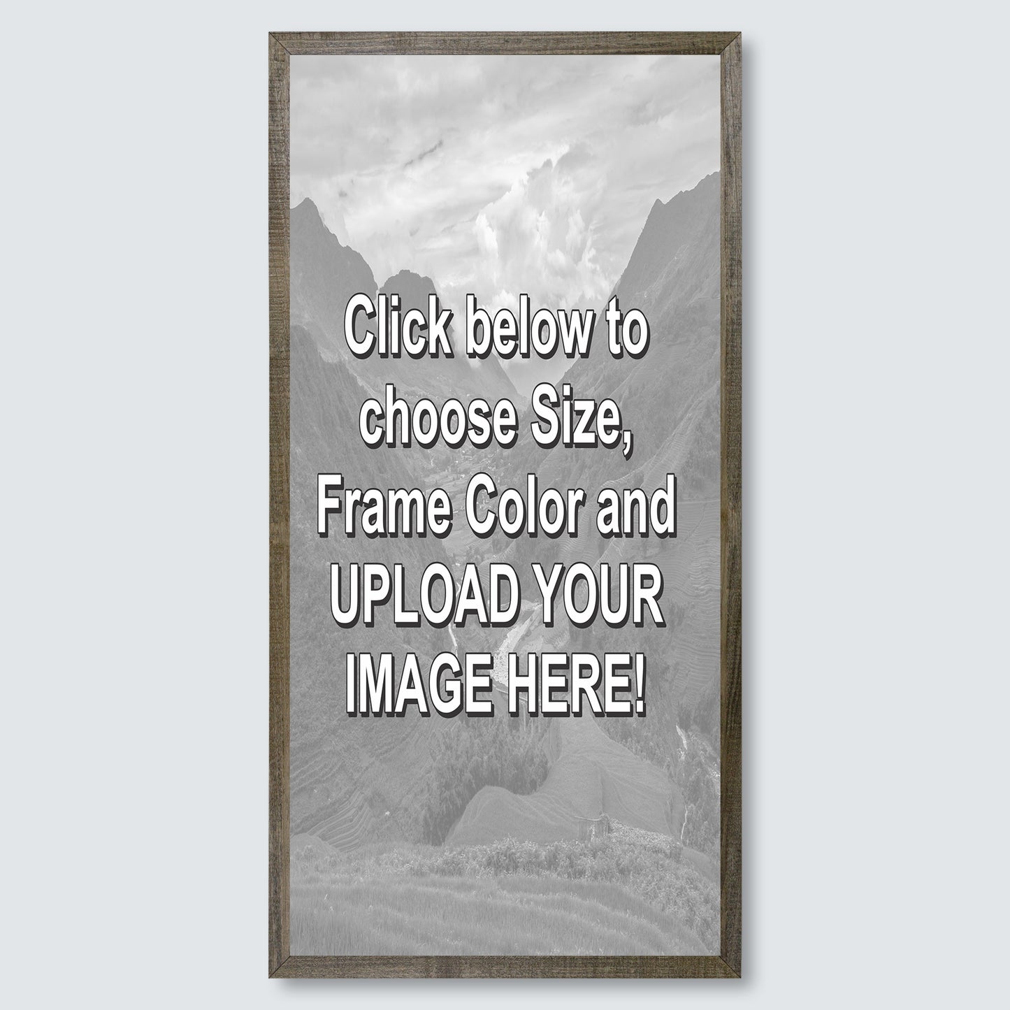 Custom Wood Framed Canvas Print