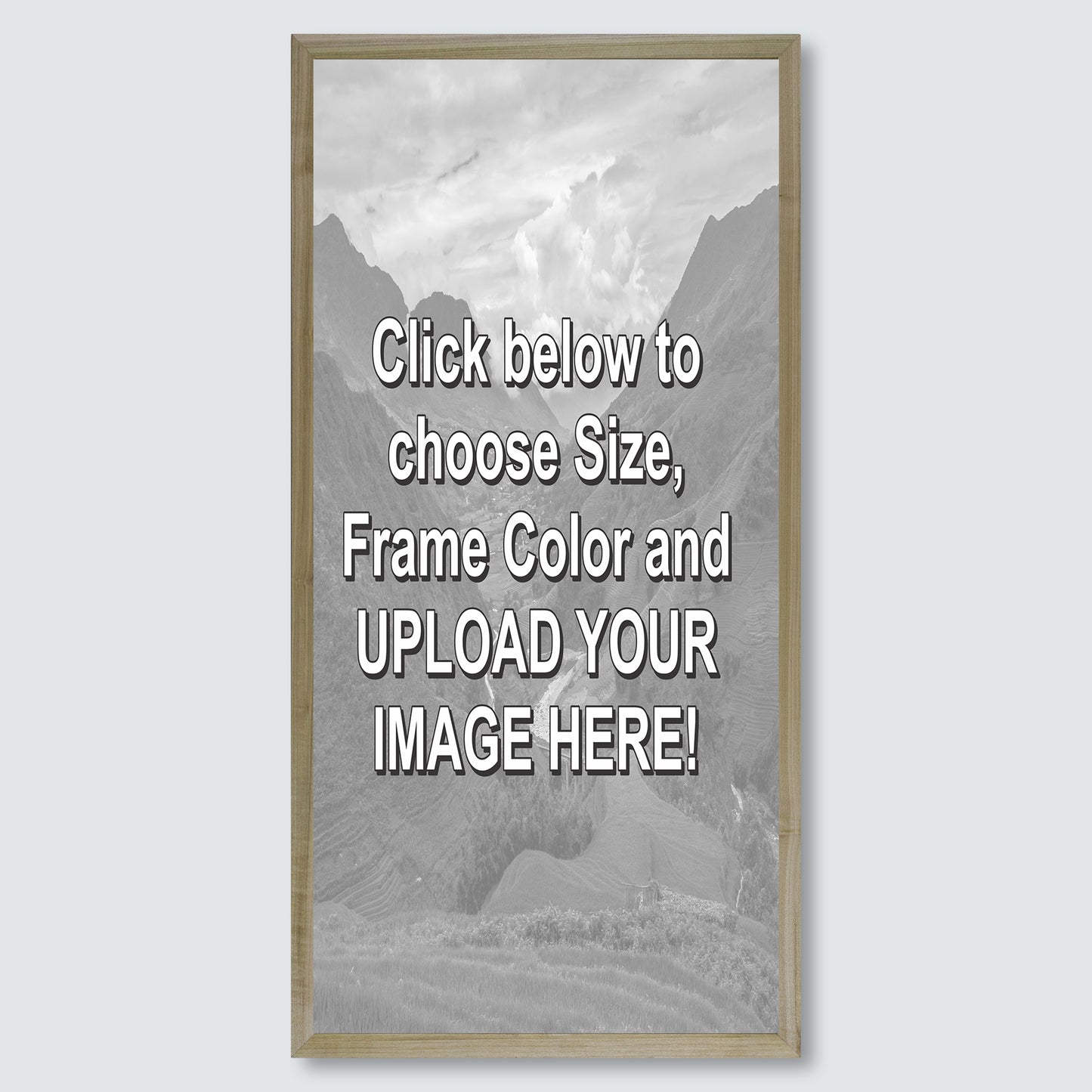 Custom Wood Framed Canvas Print