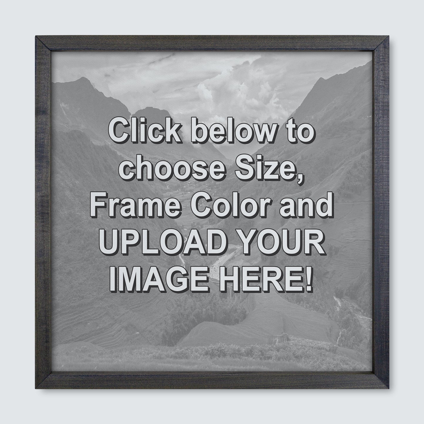 Custom Wood Framed Canvas Print
