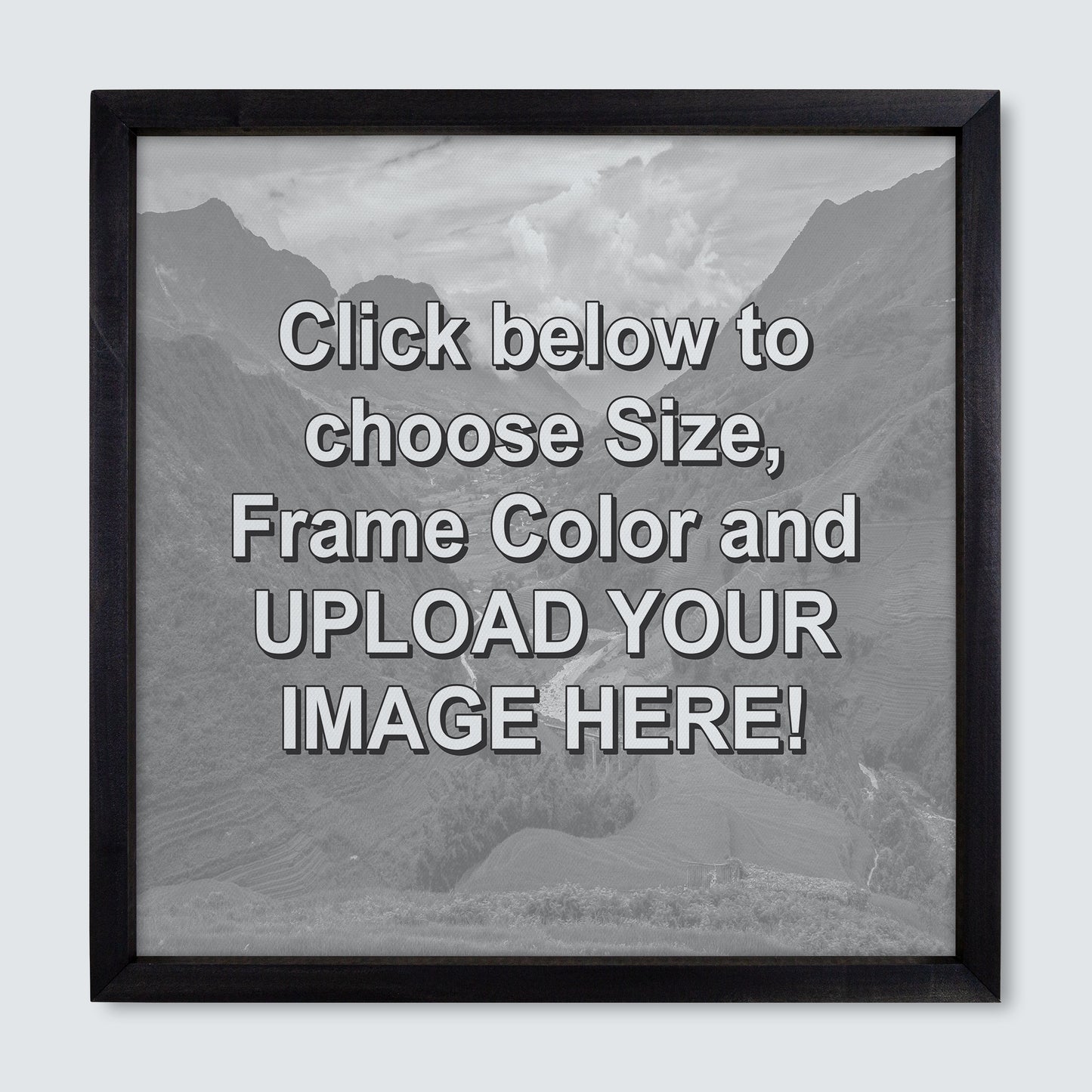 Custom Wood Framed Canvas Print