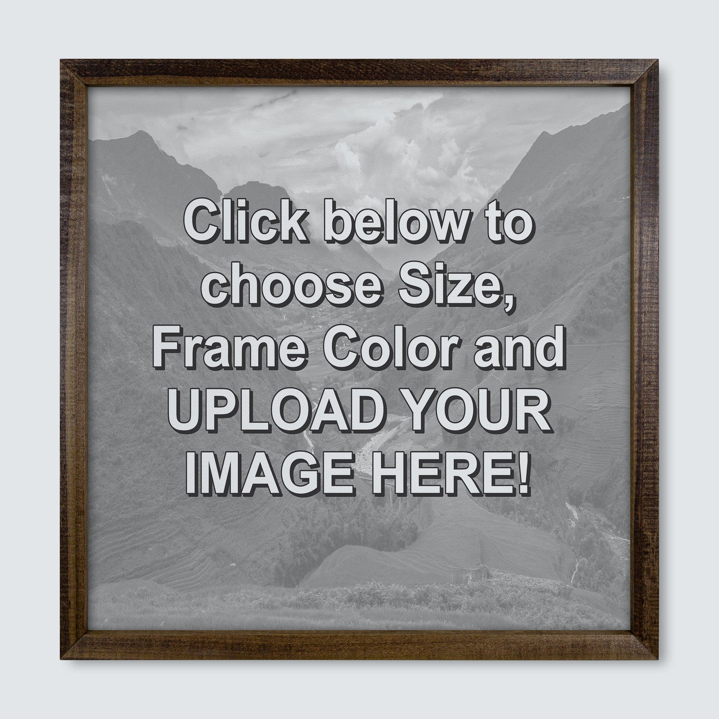 Custom Wood Framed Canvas Print