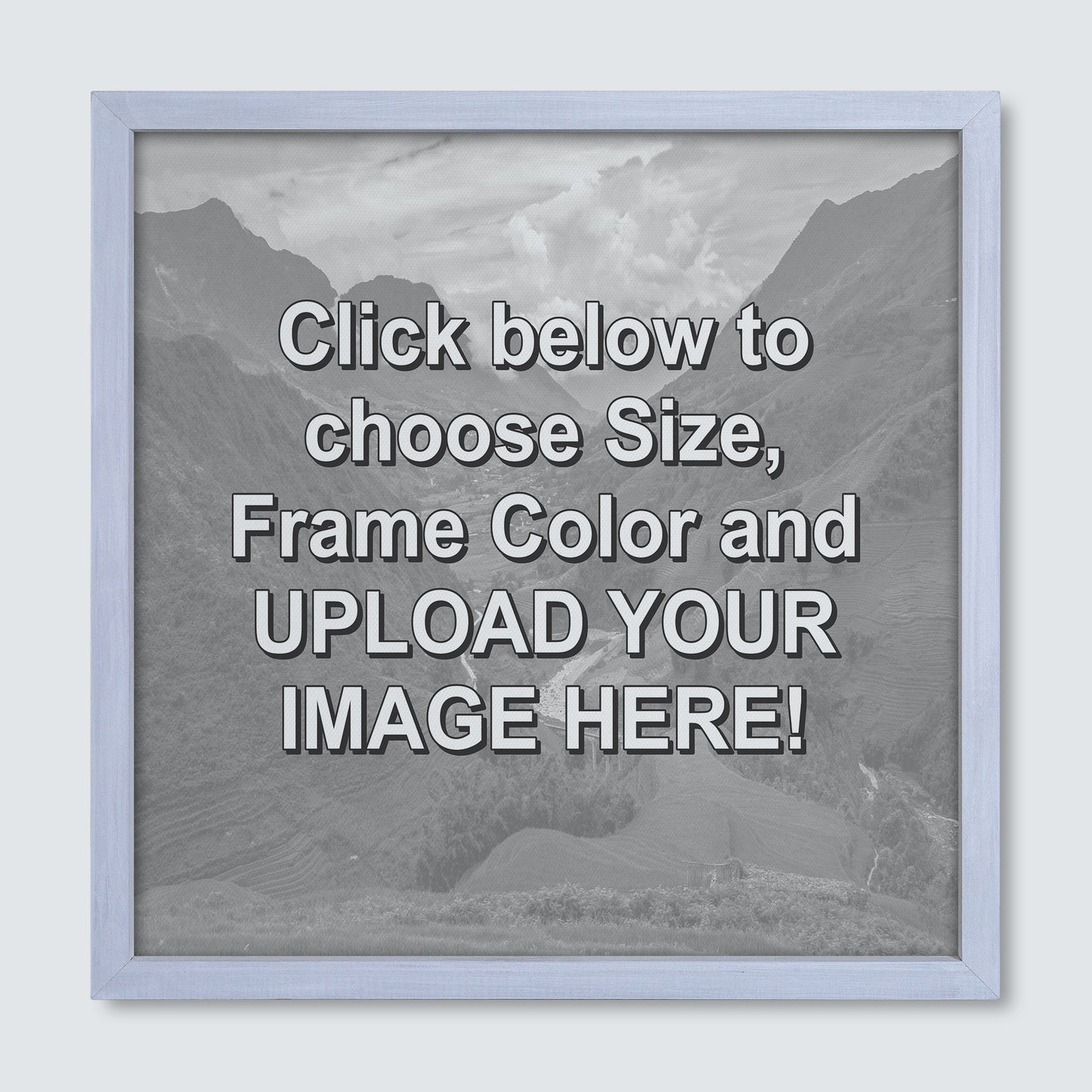 Custom Wood Framed Canvas Print