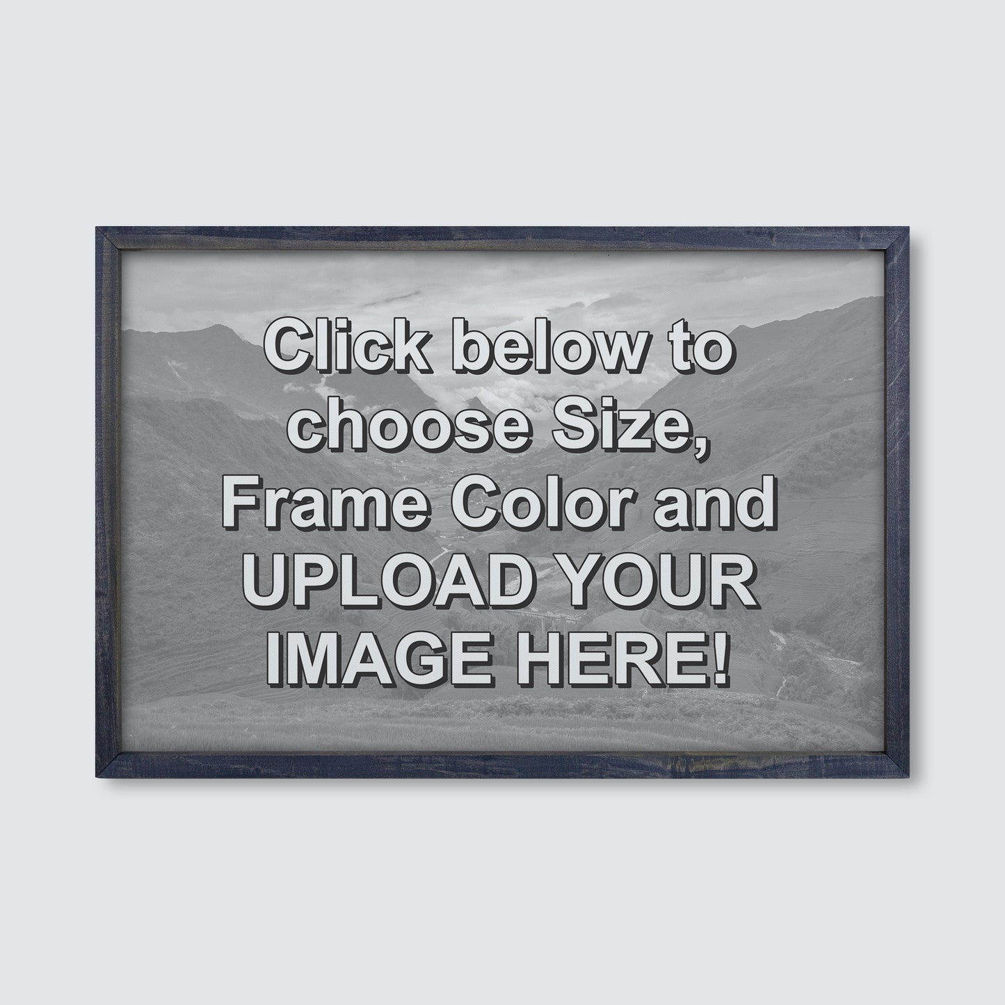 Custom Wood Framed Canvas Print