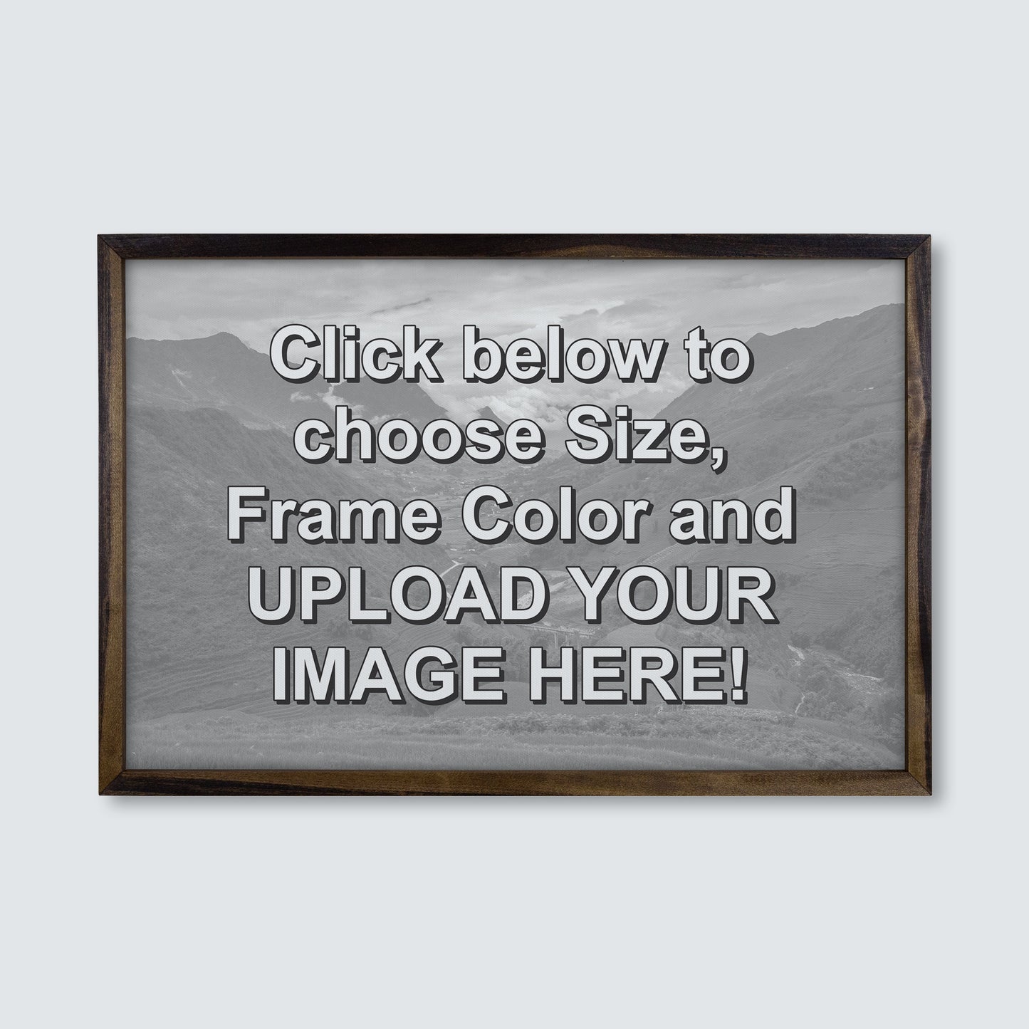 Custom Wood Framed Canvas Print