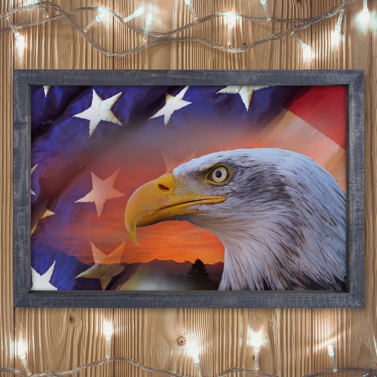Patriotic Print - Eagle Flag 1