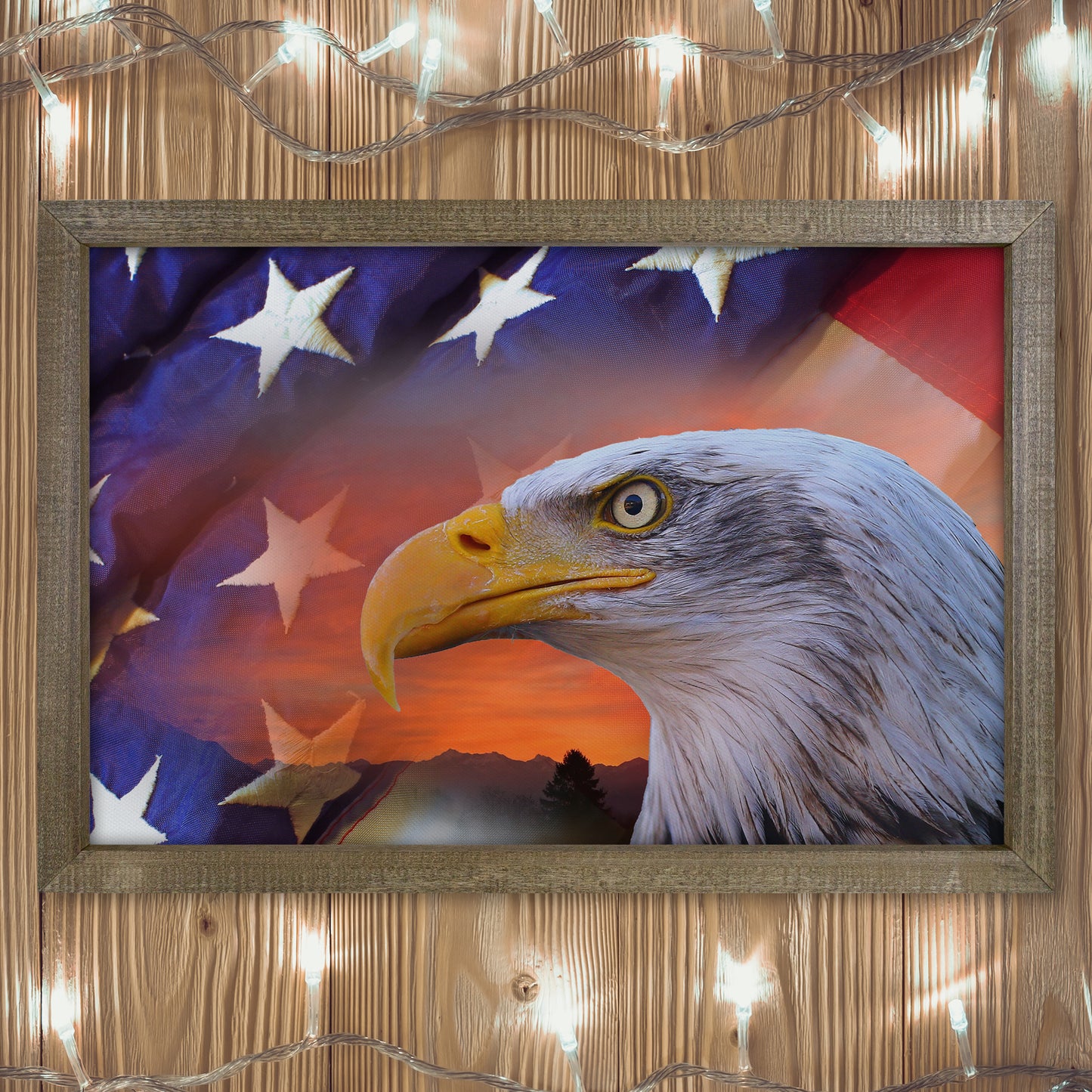 Patriotic Print - Eagle Flag 1