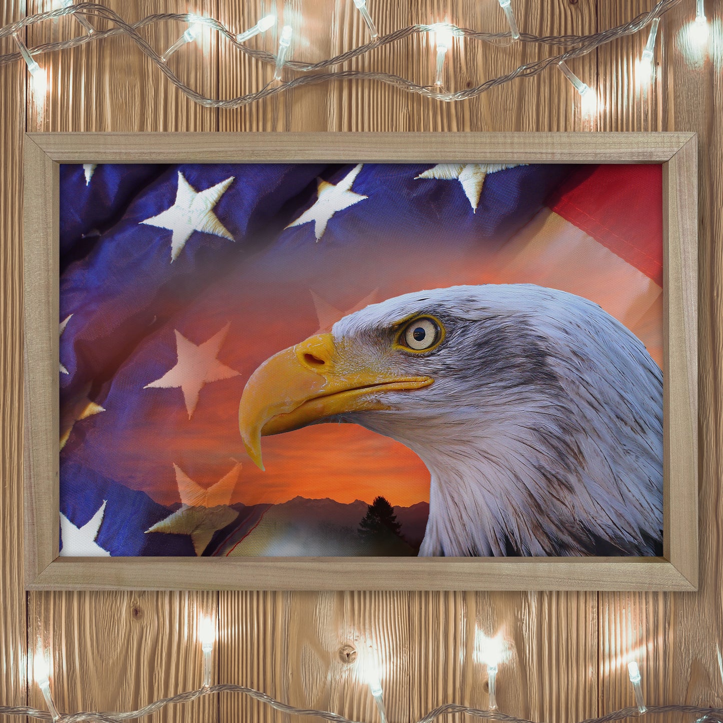 Patriotic Print - Eagle Flag 1