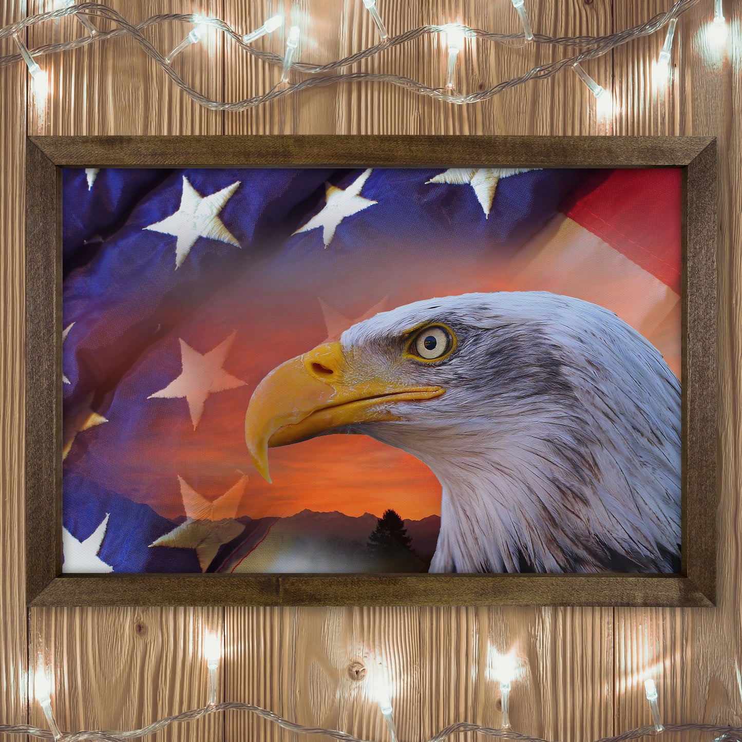 Patriotic Print - Eagle Flag 1