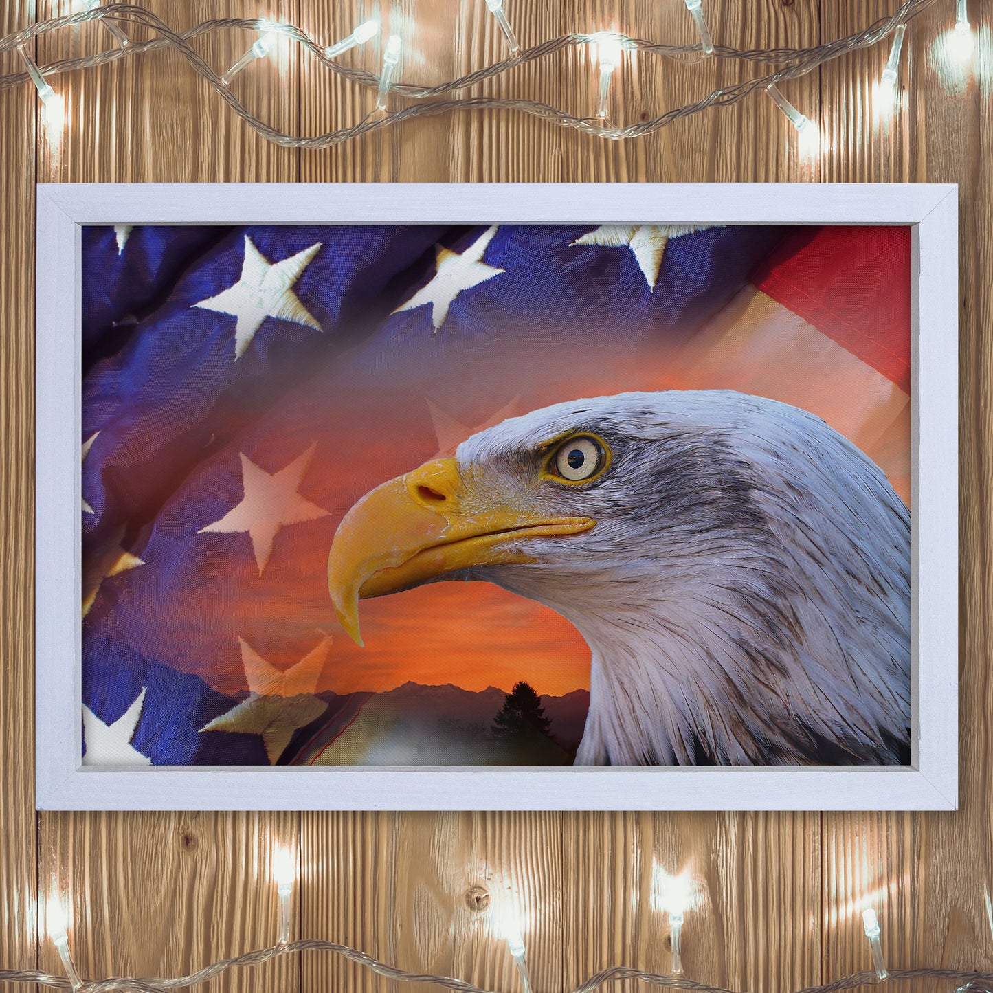 Patriotic Print - Eagle Flag 1