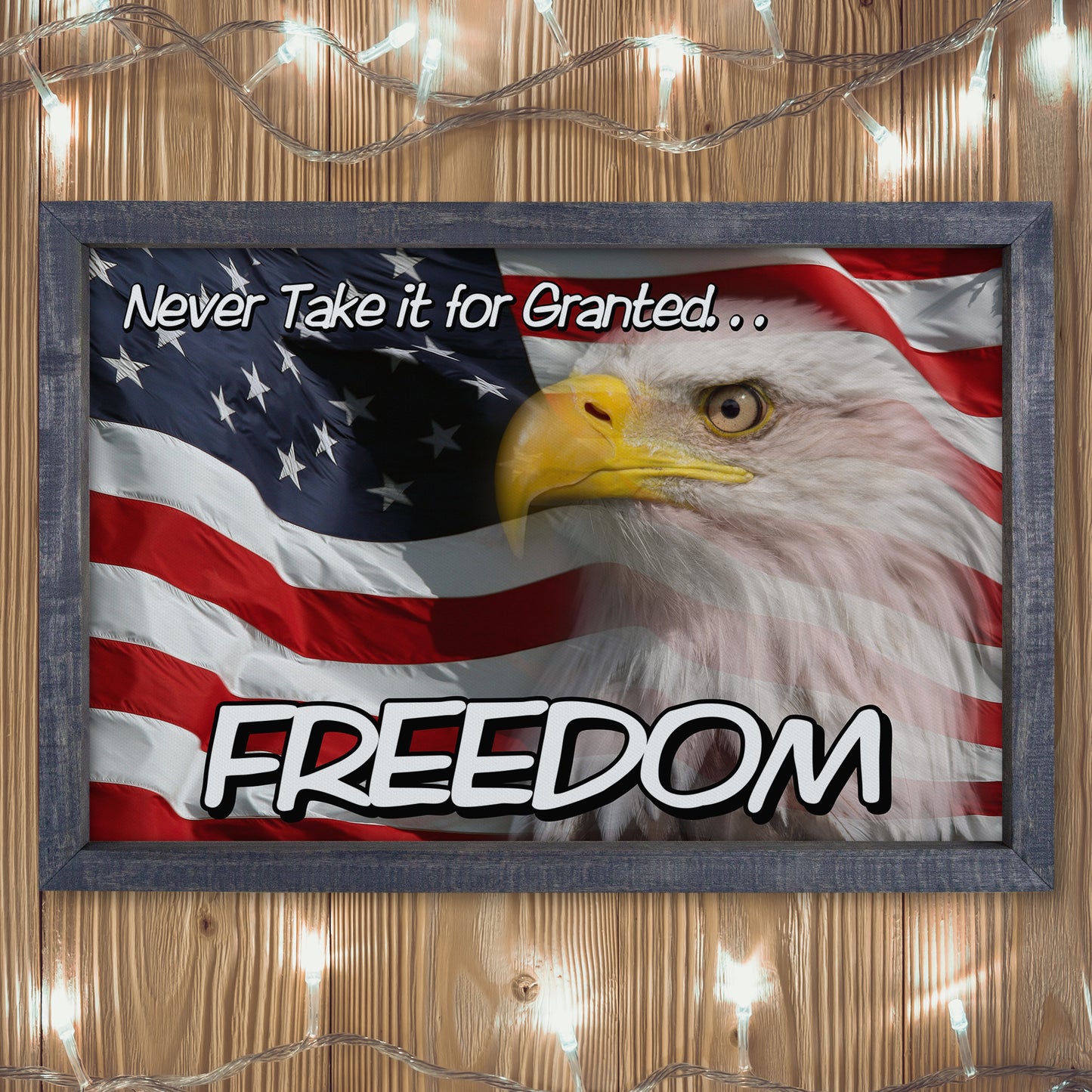 Patriotic Print - Eagle Flag 2