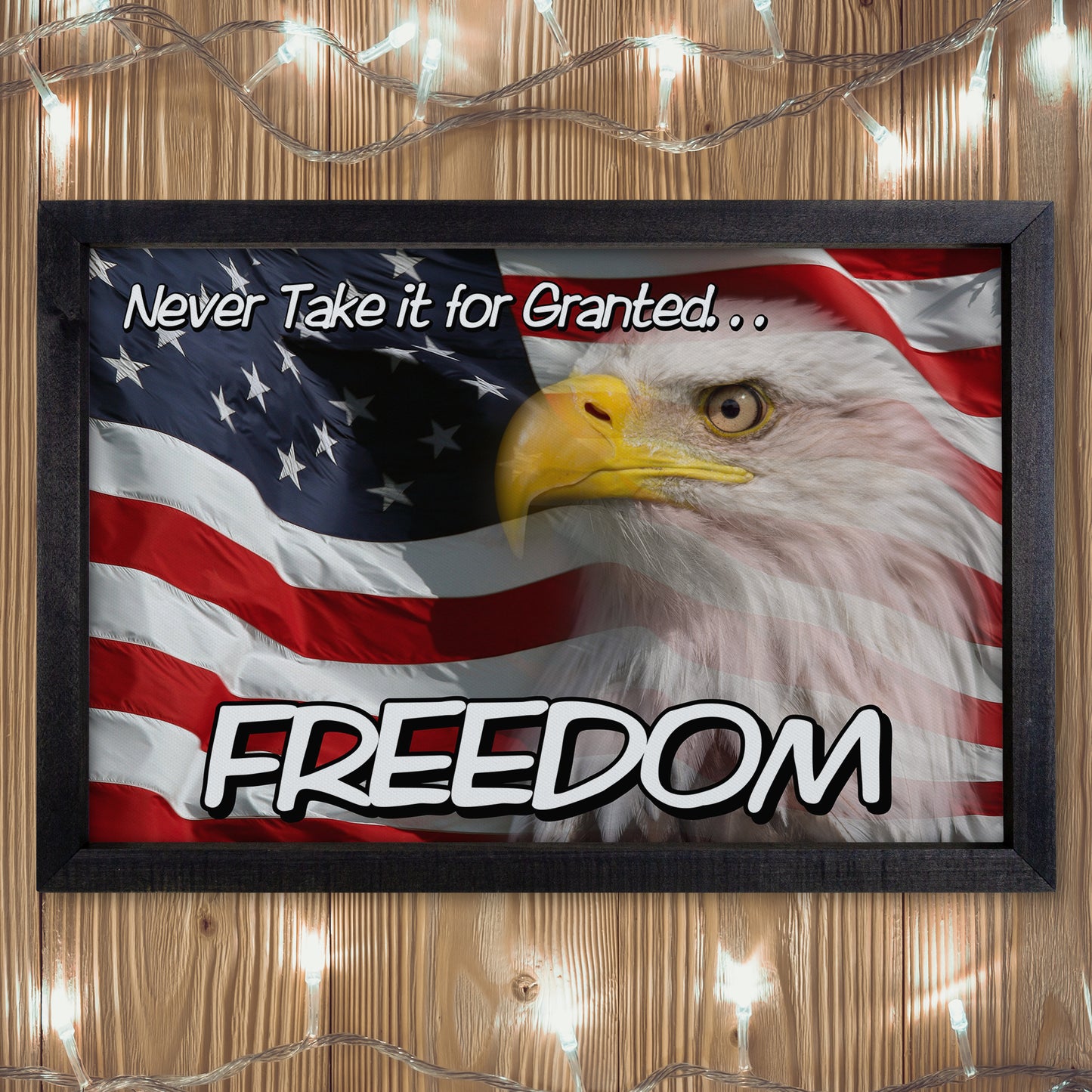 Patriotic Print - Eagle Flag 2