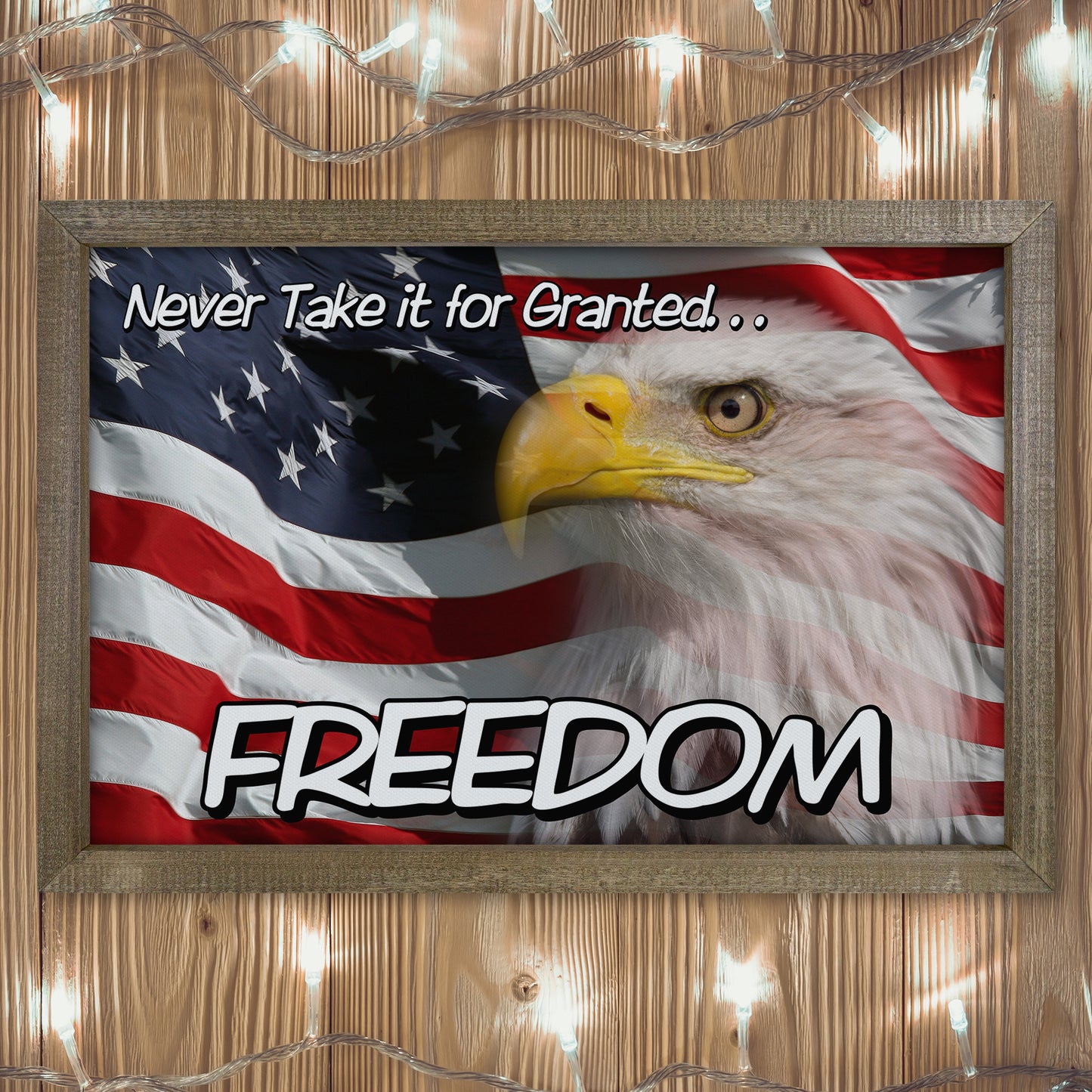 Patriotic Print - Eagle Flag 2