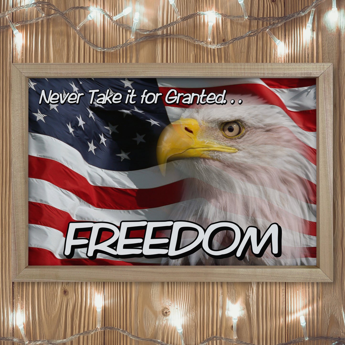 Patriotic Print - Eagle Flag 2