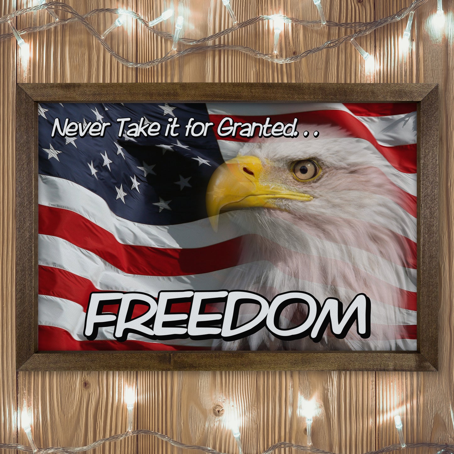 Patriotic Print - Eagle Flag 2