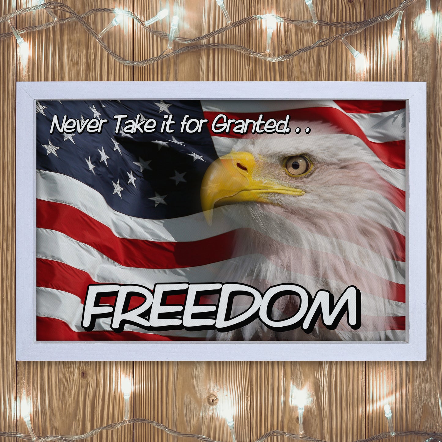 Patriotic Print - Eagle Flag 2