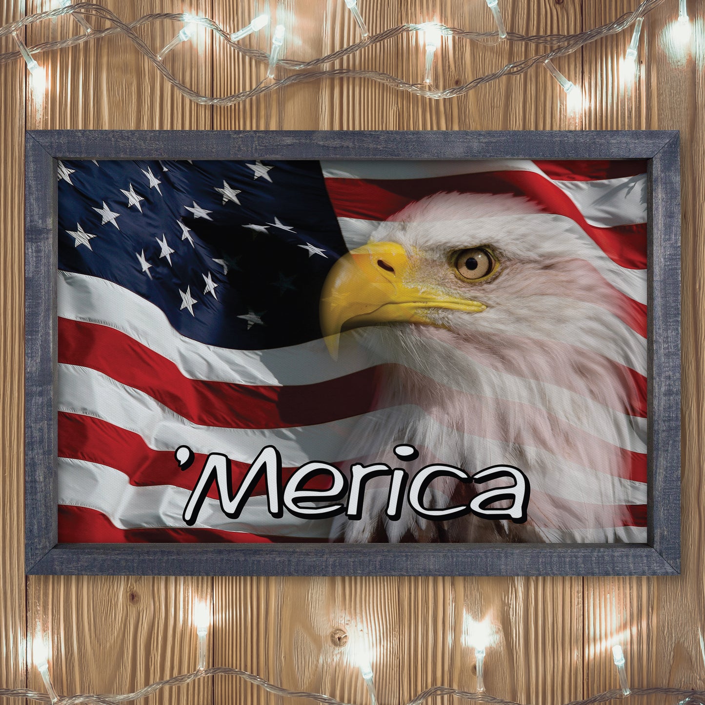 Patriotic Print - Eagle Flag 2