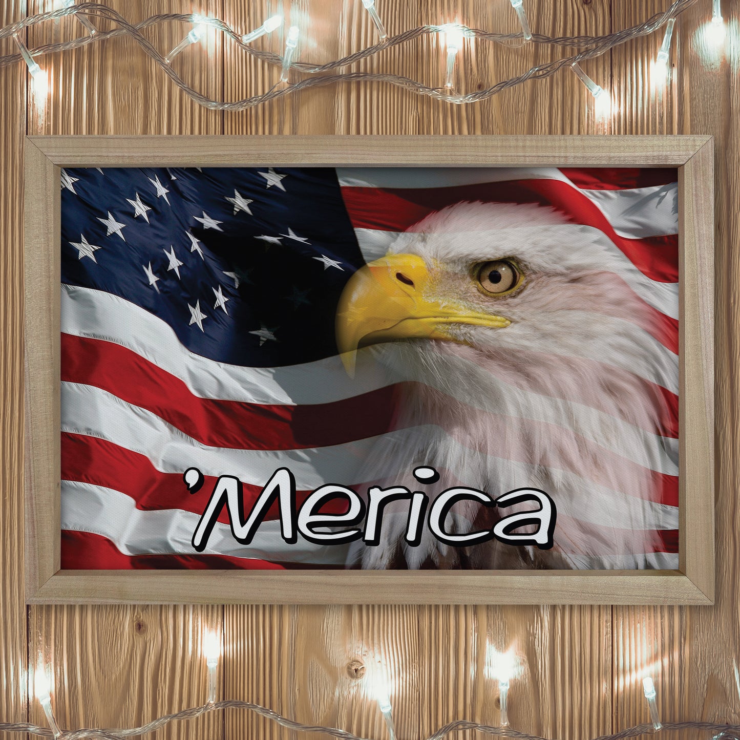 Patriotic Print - Eagle Flag 2