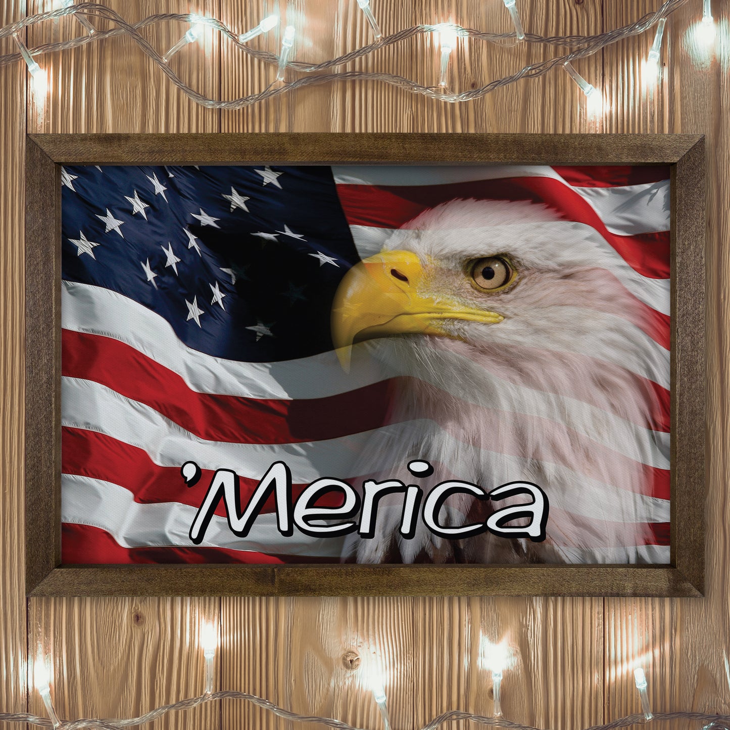 Patriotic Print - Eagle Flag 2