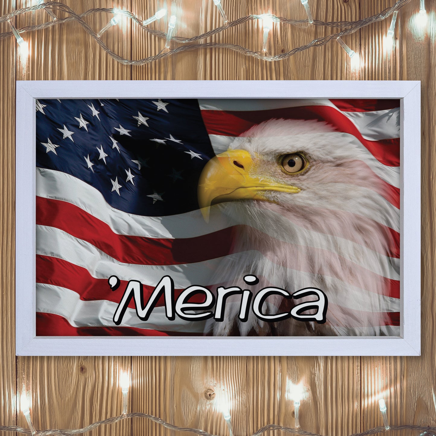 Patriotic Print - Eagle Flag 2