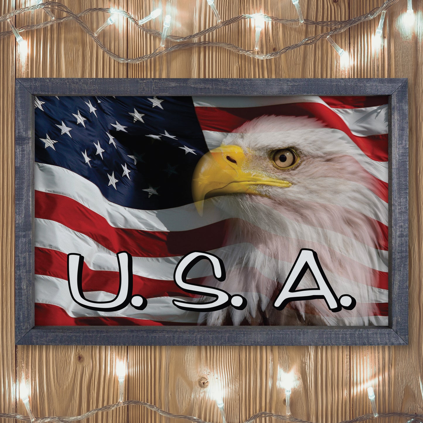 Patriotic Print - Eagle Flag 2