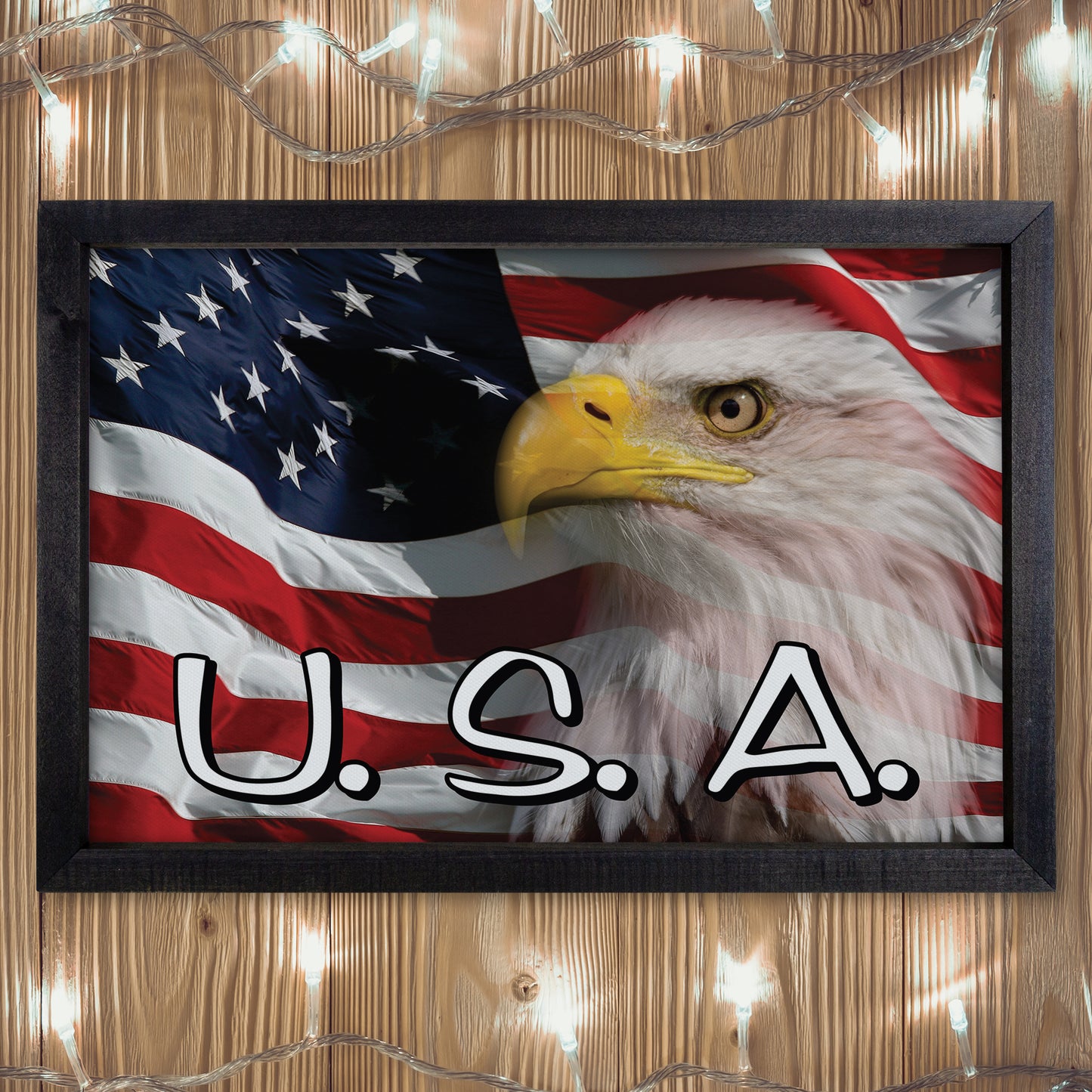 Patriotic Print - Eagle Flag 2
