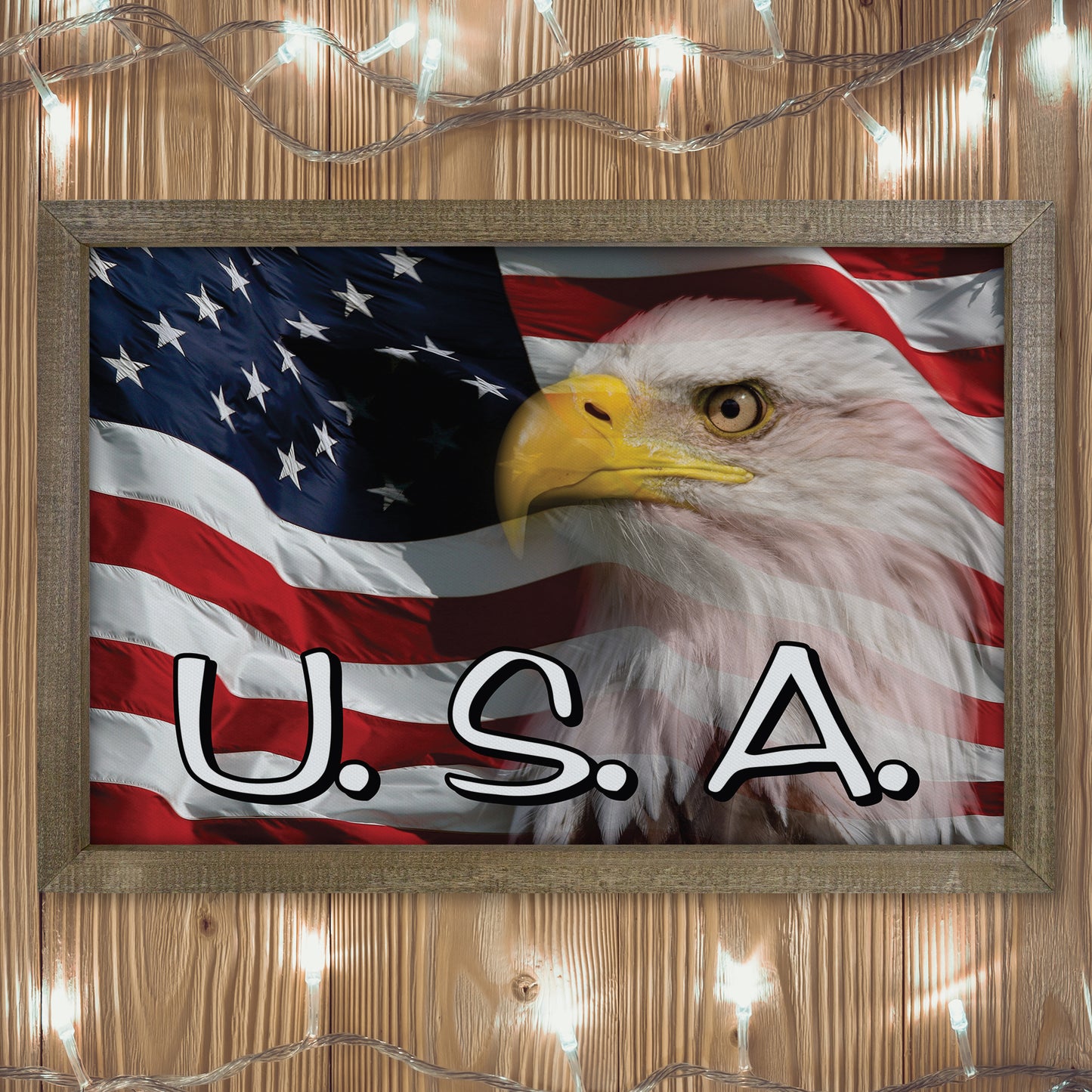 Patriotic Print - Eagle Flag 2