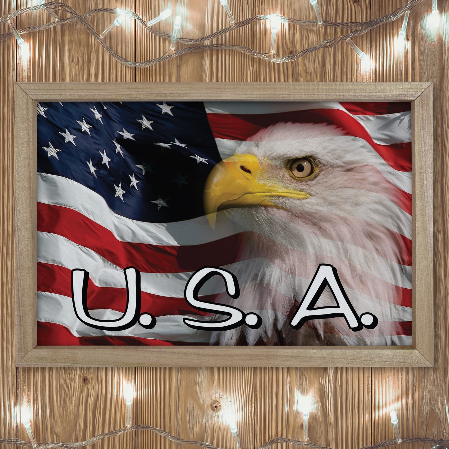 Patriotic Print - Eagle Flag 2